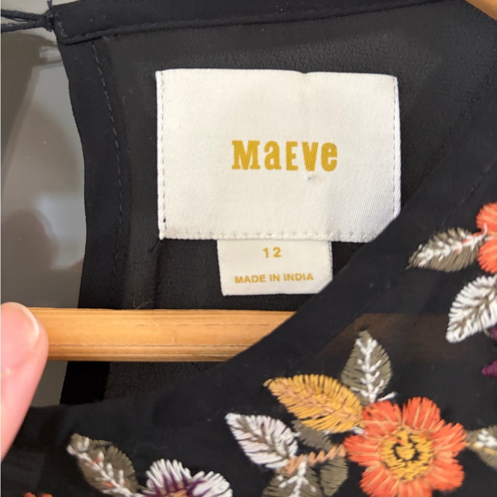 Anthropologie/Maeve Anfisa Embroidered Dress - Size 12 - Picture 6 of 9